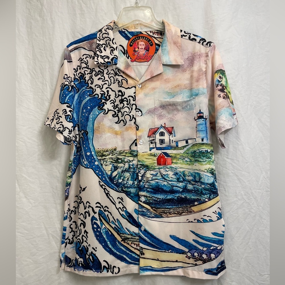 Mens Retro Wearable Art - Watercolors by Joshy.